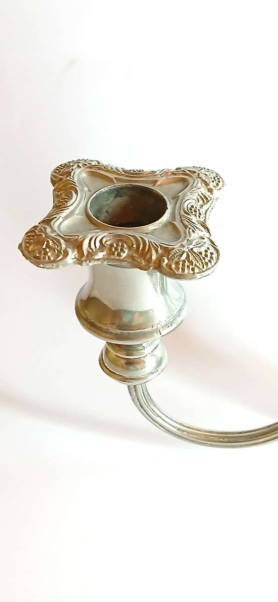 Vintage silver plate candelabra