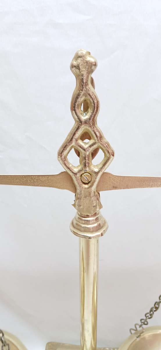 Vintage brass scale