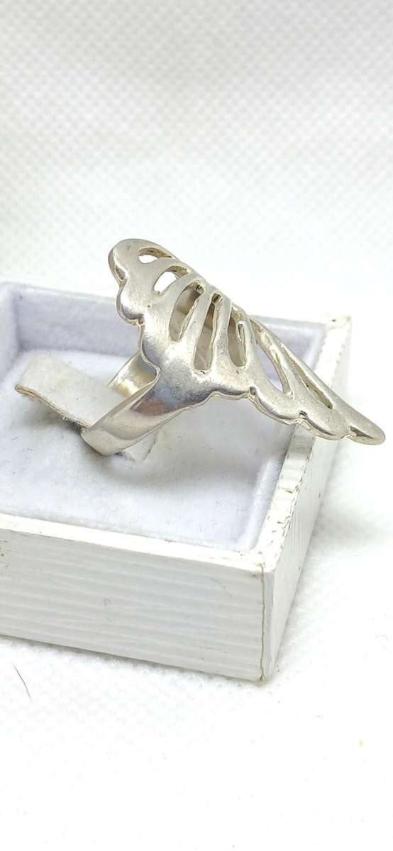 Sterling silver 'Angel wing' ring