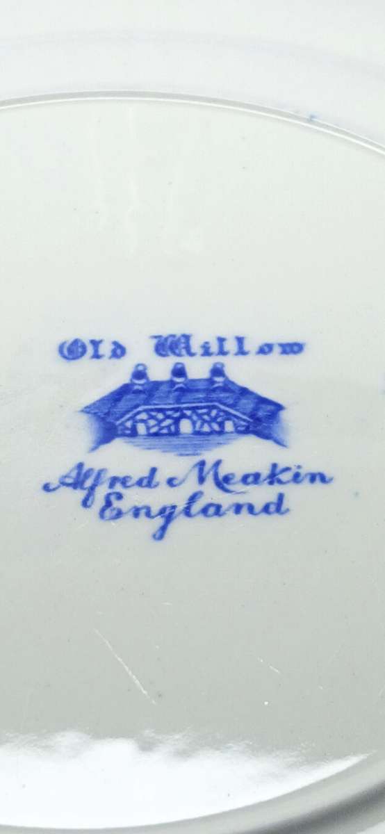 Vintage blue and white plates