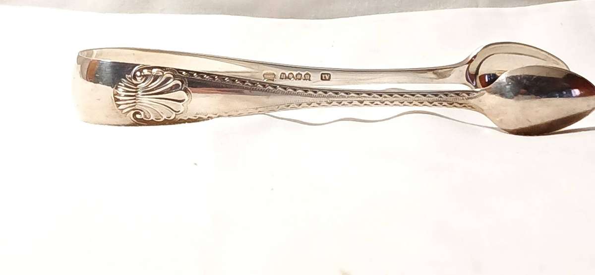 Antique Harrison Bros and Howson sugar tongs