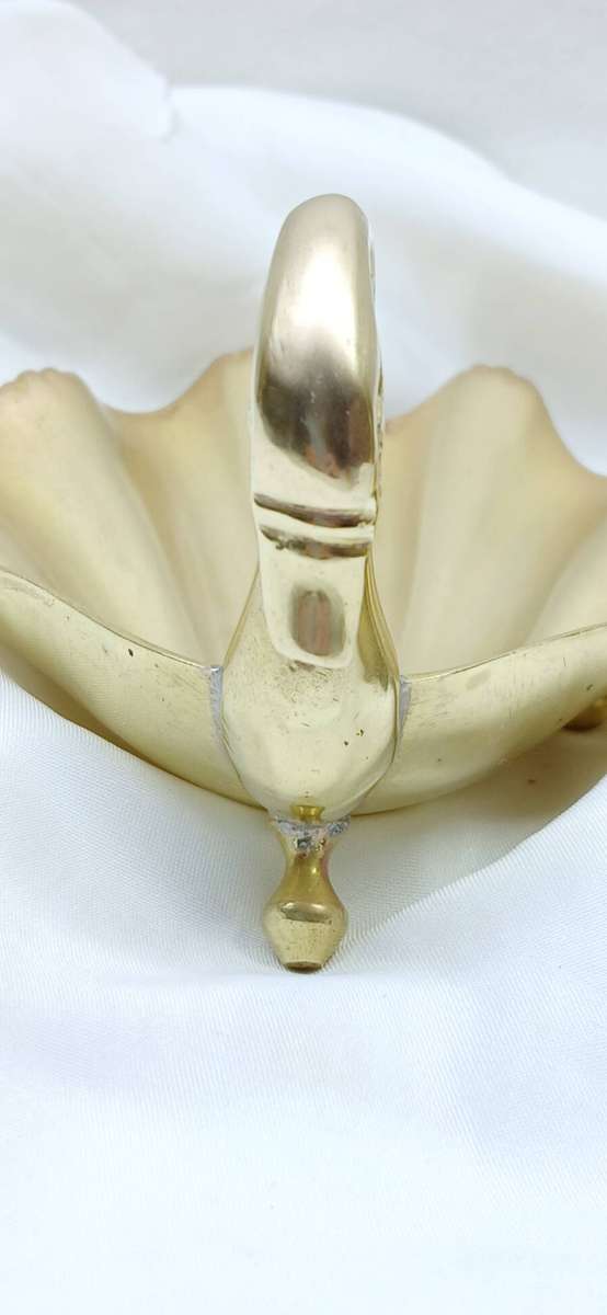 Vintage brass swan trinket dishes
