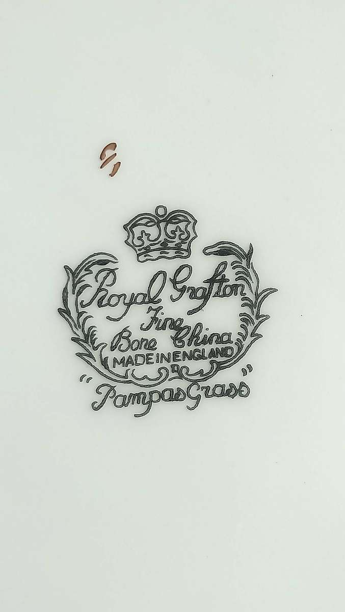 Vintage Royal Grafton 'Pampas Grass' cookie plate