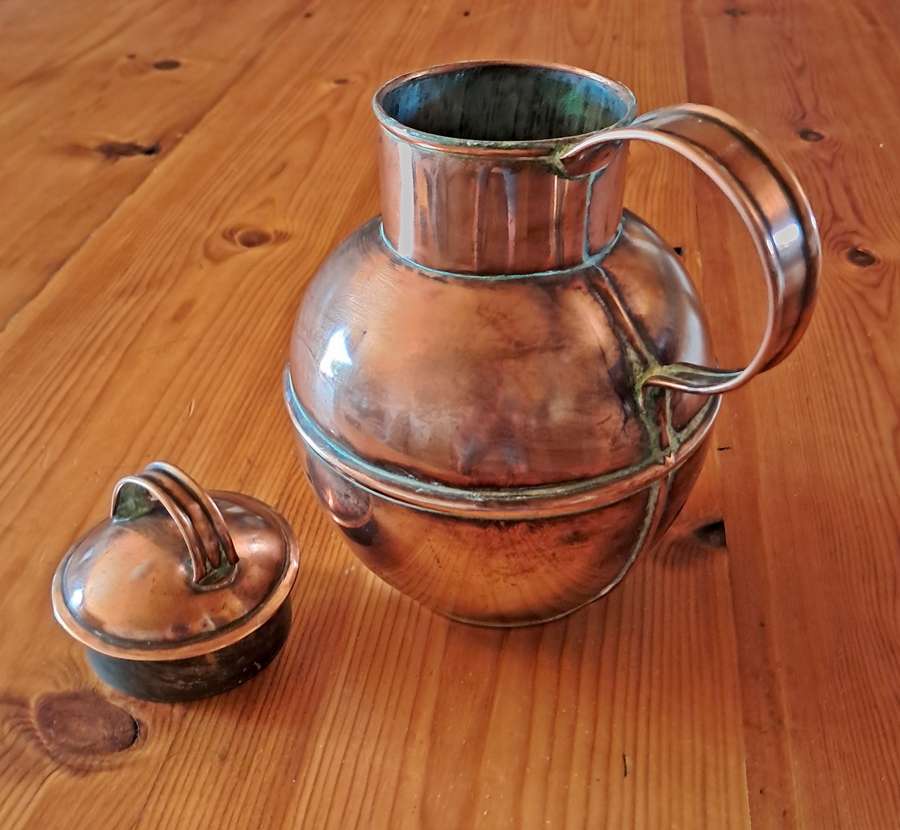 Vintage copper milk jug