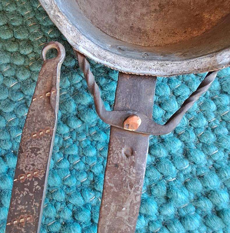 Pair of antique copper pans