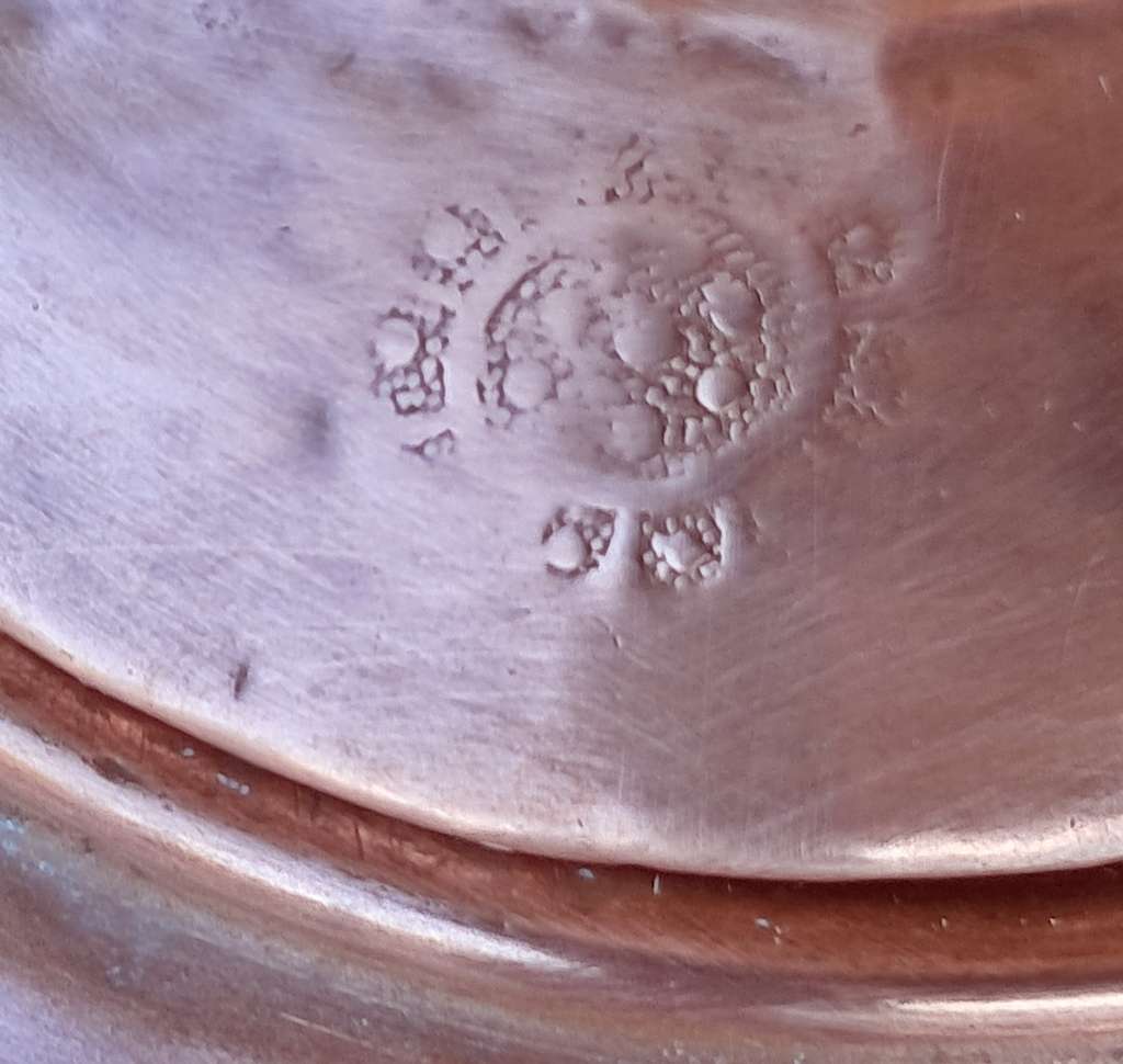 Antique copper kettle