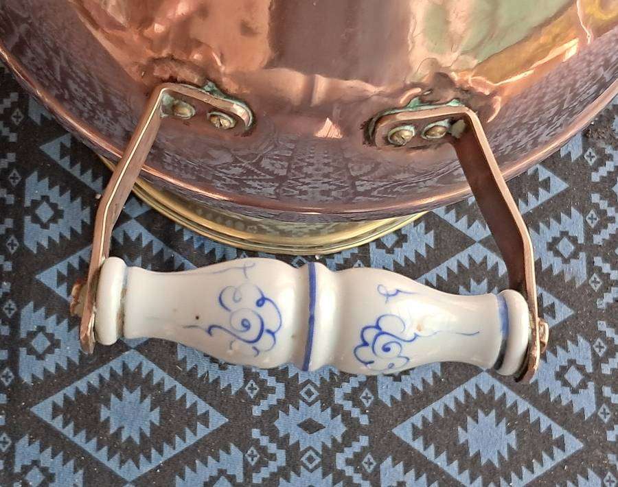 Vintage copper & brass doofpot