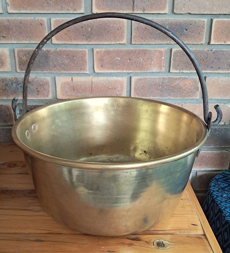 Vintage Brass jam pot