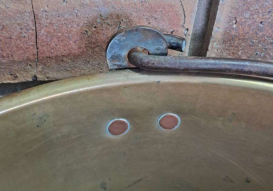 Vintage Brass jam pot