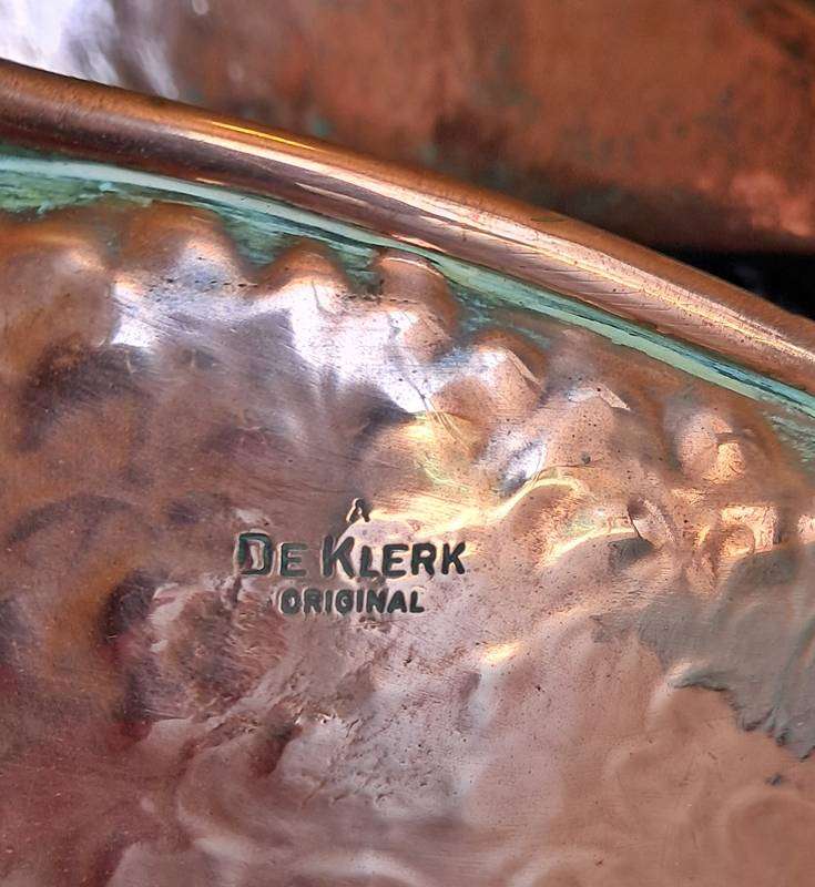 Vintage copper coal scuttle