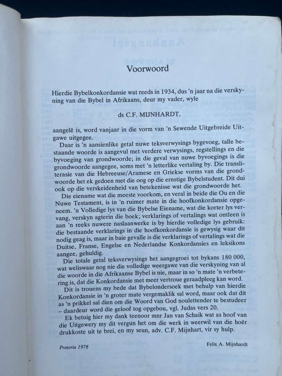 Afrikaanse Bybel Konkordasie. Mijnhardt