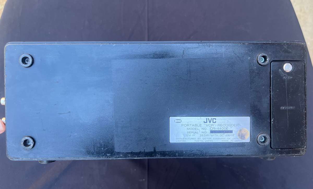 JVC PORTABLE VCR RECORDER. NOT TESTED.