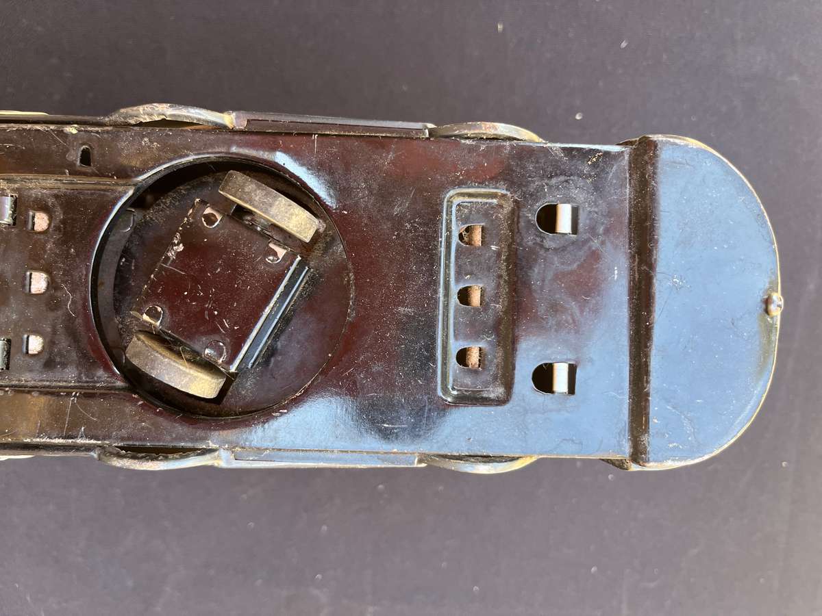 Vintage tin locomotive toy. NOT TESTED.