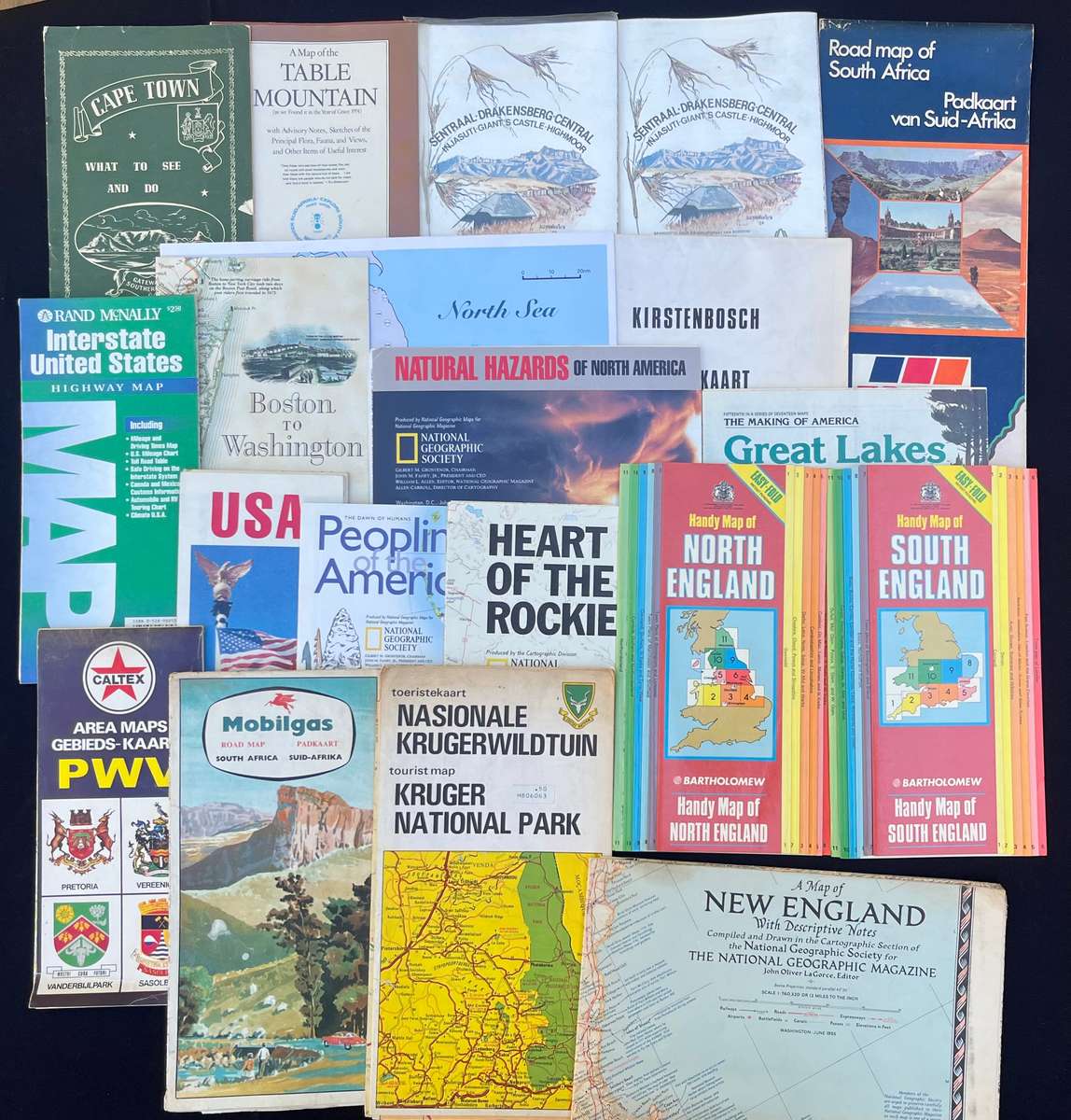 MAPS. SA and the world. Old and new.