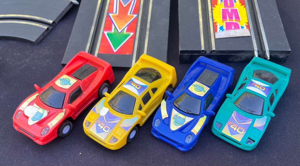 Slot cars and tracks