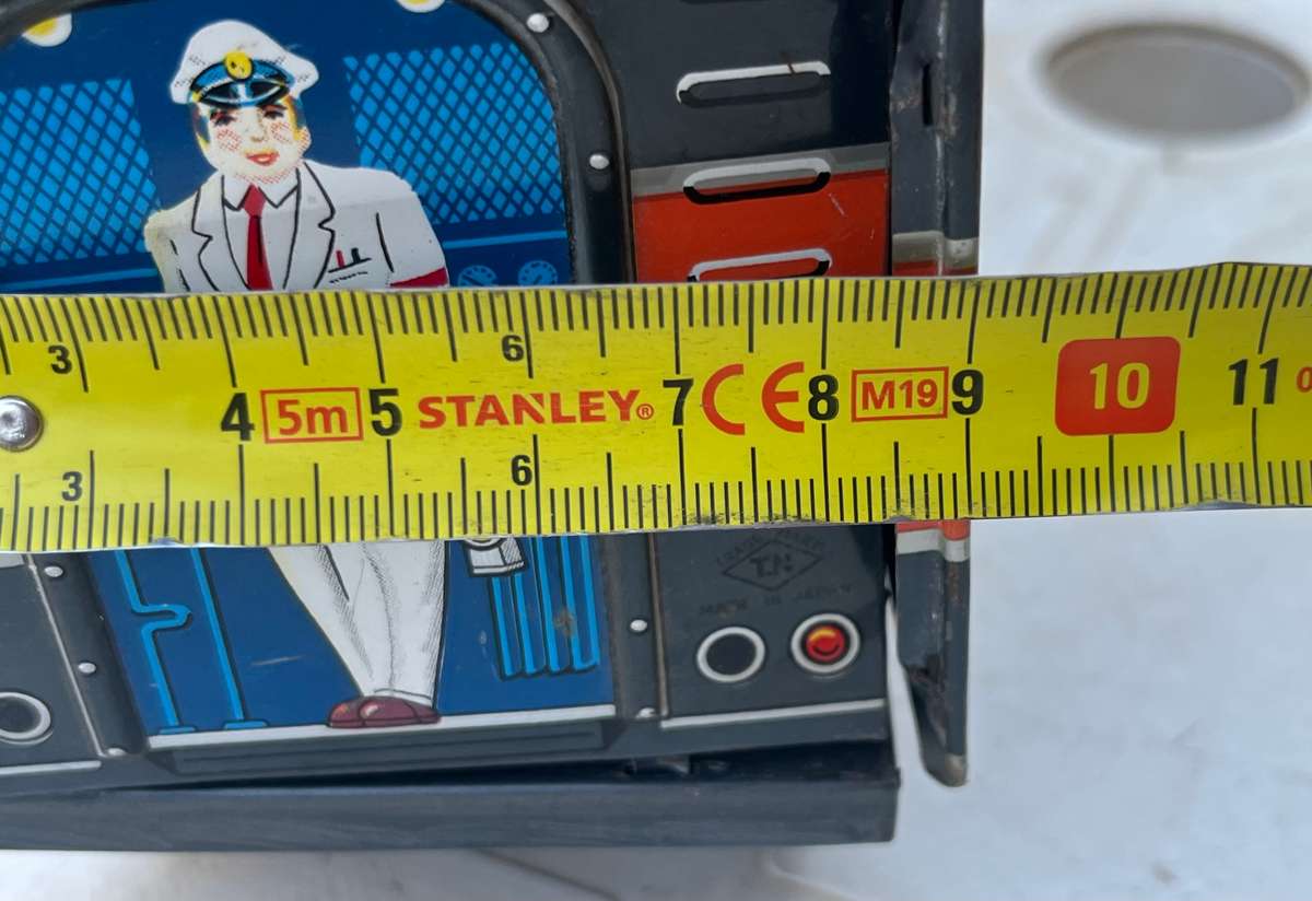 Vintage tin locomotive toy. NOT TESTED.