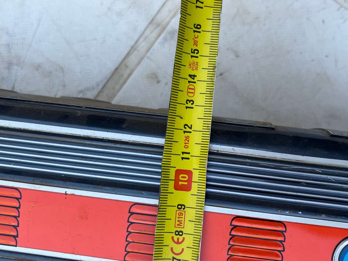 Vintage tin locomotive toy. NOT TESTED.