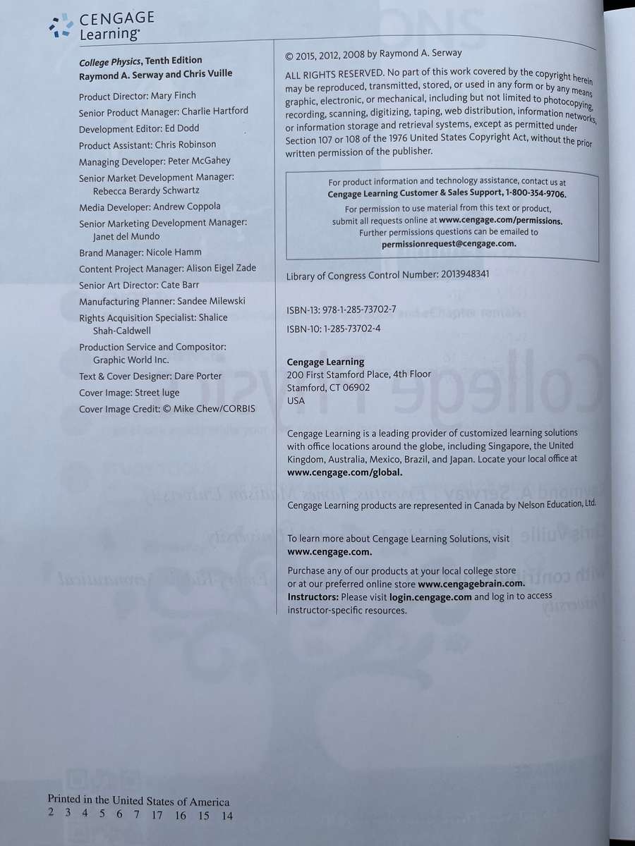 COLLEGE PHYSICS, SERWAY VUILLE