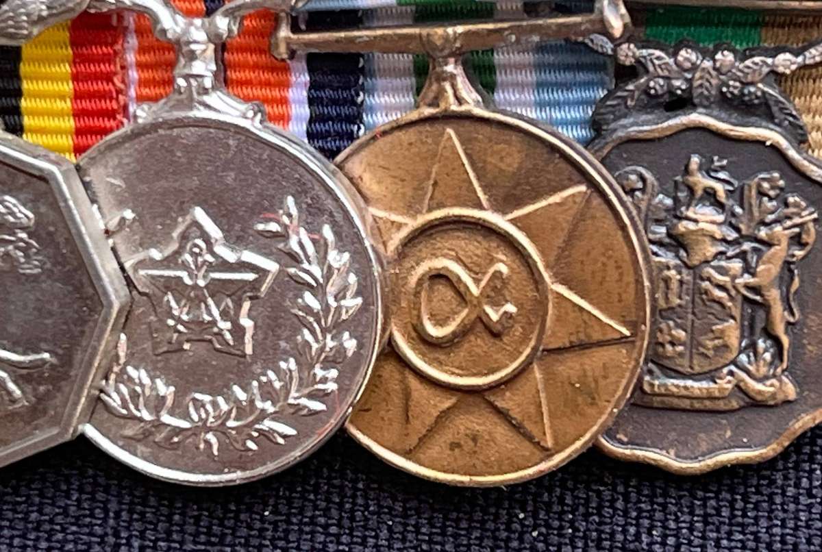 SADF Small Medals and belt