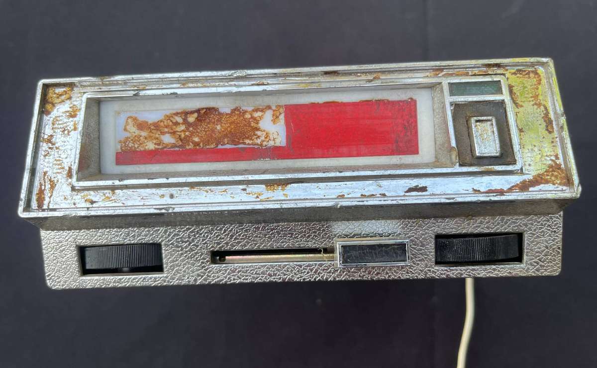 8 Track tape player, brand unknown, NOT WORKING, for spares or repair.