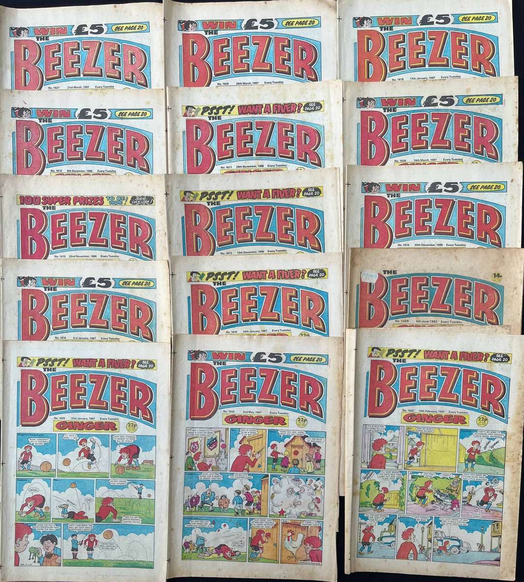 BEEZER and TIGER SPEED comic books