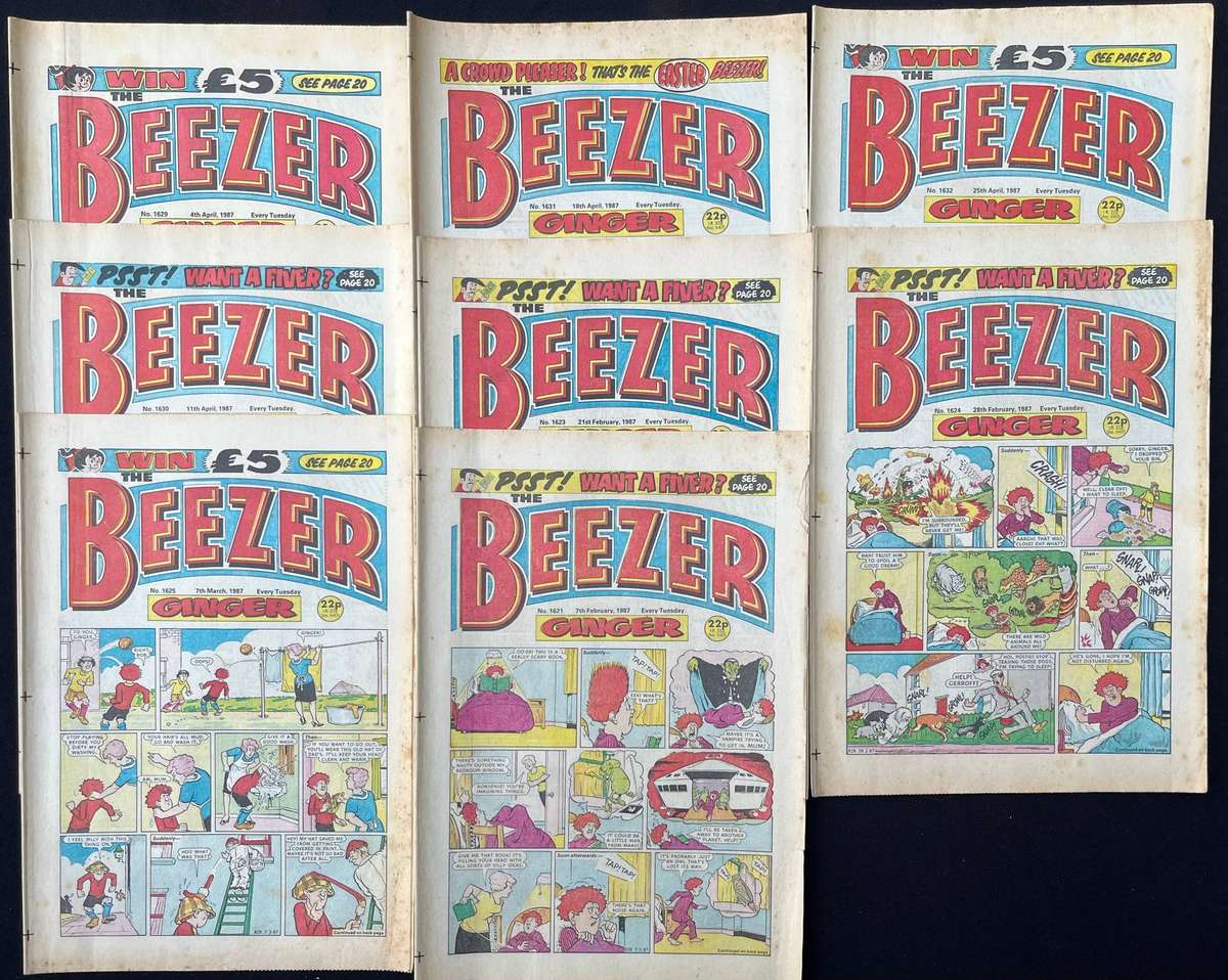 BEEZER and TIGER SPEED comic books