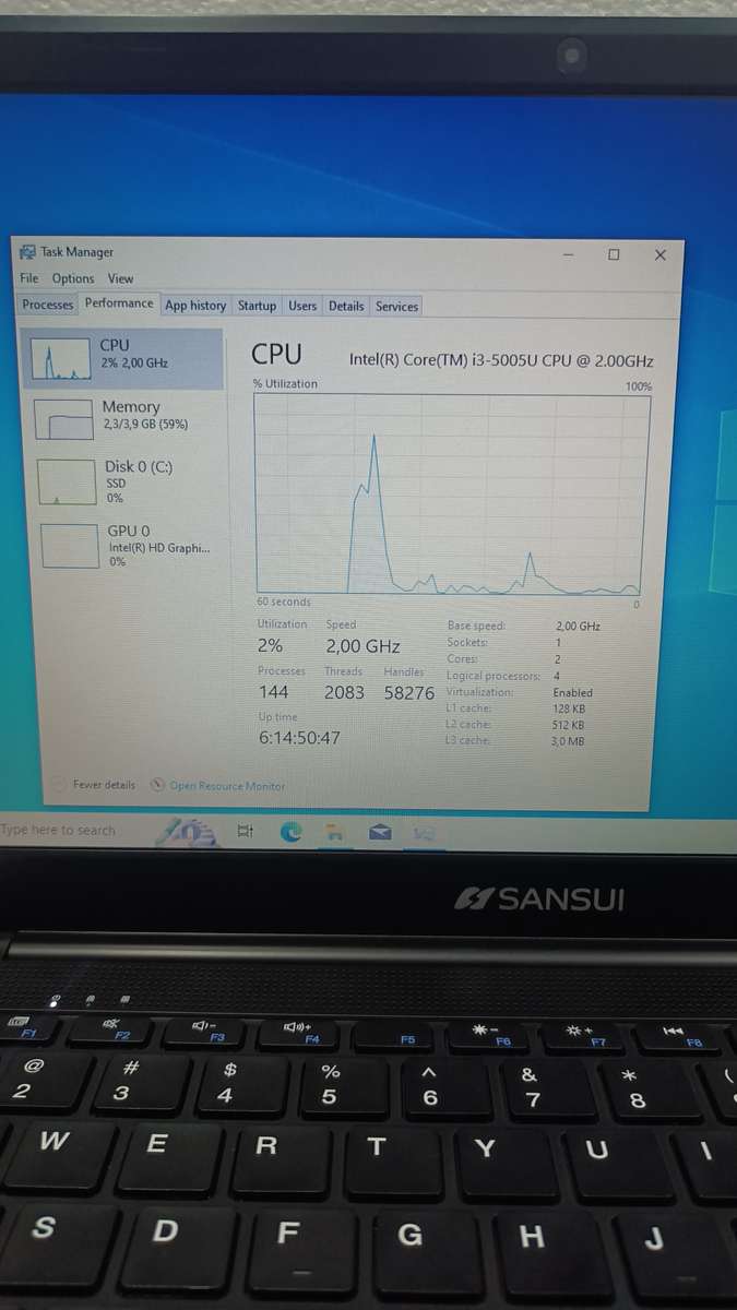 Sansui CORE I3 5th generation Laptop