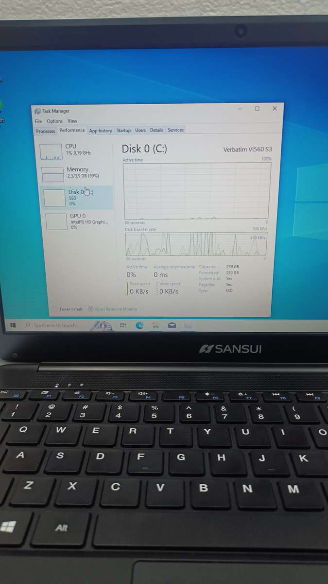 Sansui CORE I3 5th generation Laptop