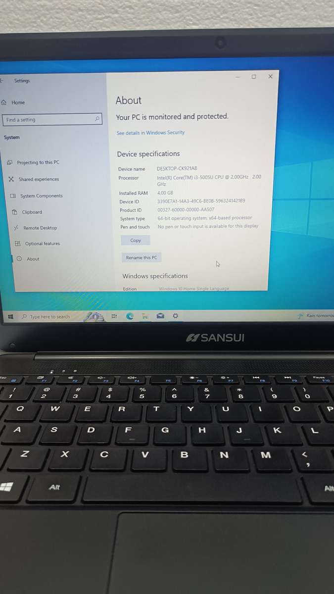 Sansui CORE I3 5th generation Laptop
