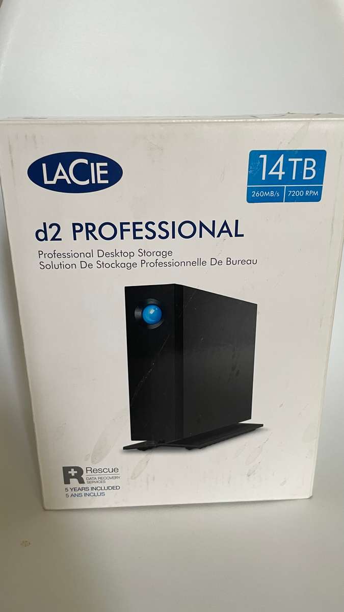 Lacie 14 TB  d2 professional external hard drive