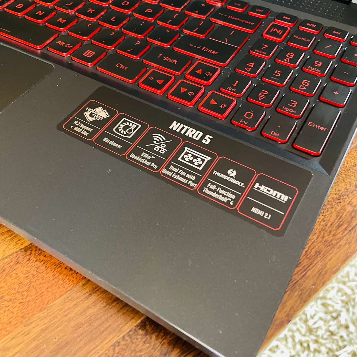 Acer Nitro 5 Gaming Laptop, NVIDIA 3050 RTX GPU, Intel Core i7-12650H CPU, 16GB RAM, 512GB SSD.