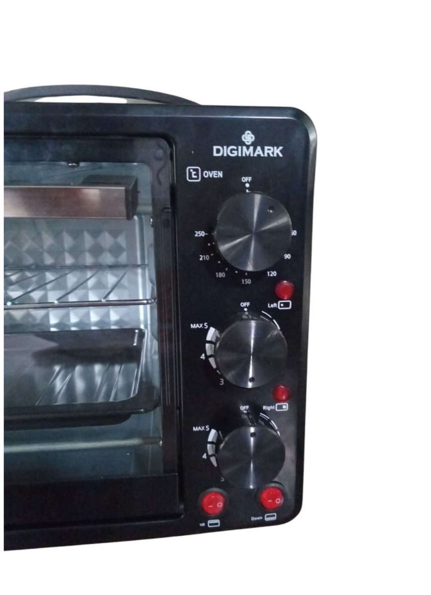Digimark 23 L Electric Oven with Dual Solid Hot Plates - Compact All-in one