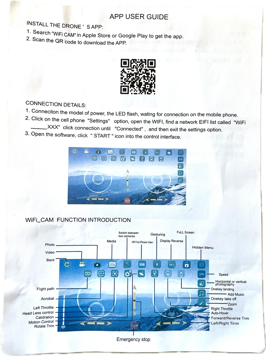 E99 Drone with dual Camera
