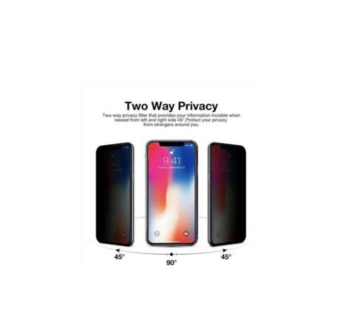 ( 3 Pcs ) iPhone 11 & 11 Pro Privacy & Screen Protector