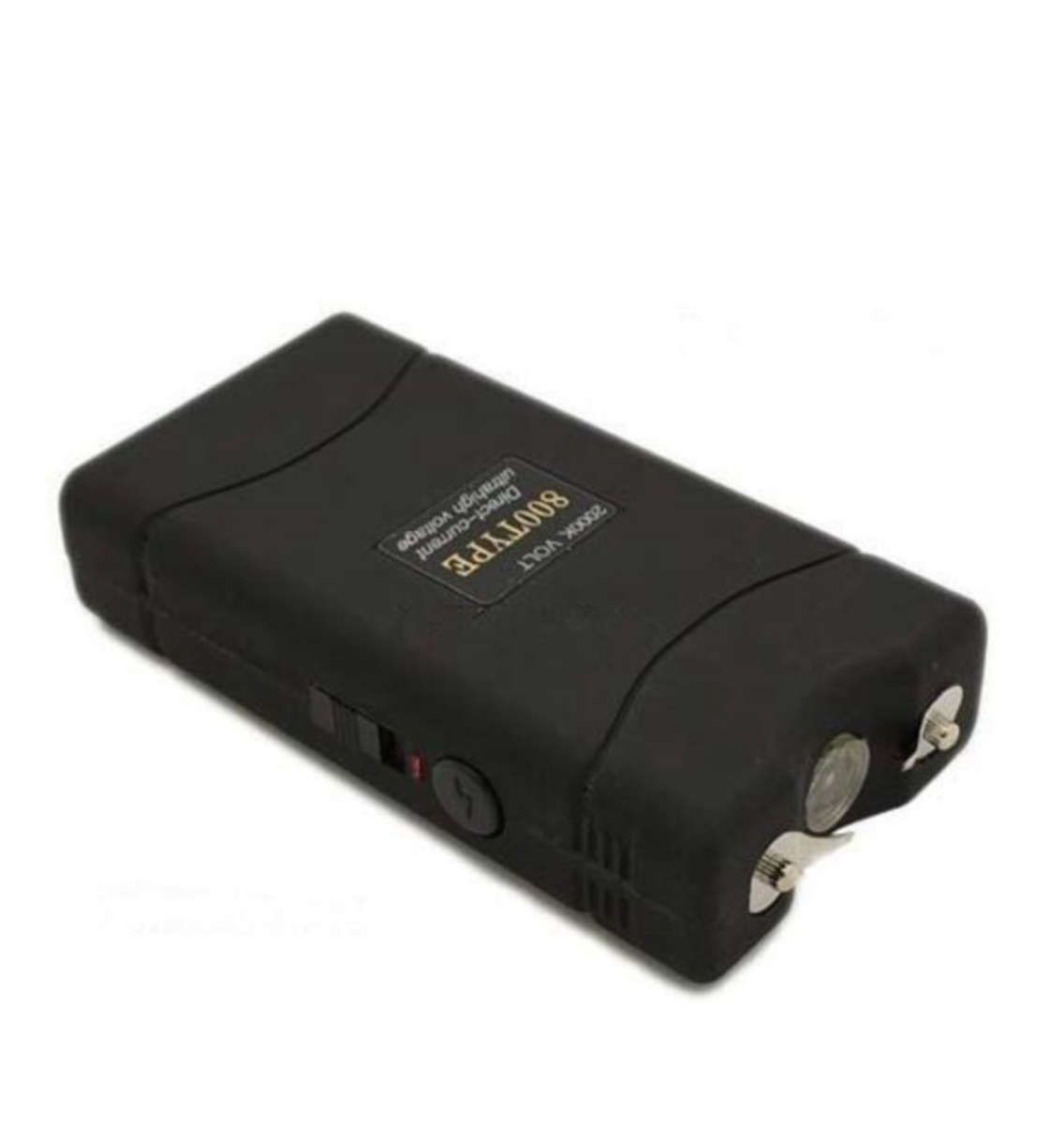 Black Self Defence Flashlight with Electric Shock