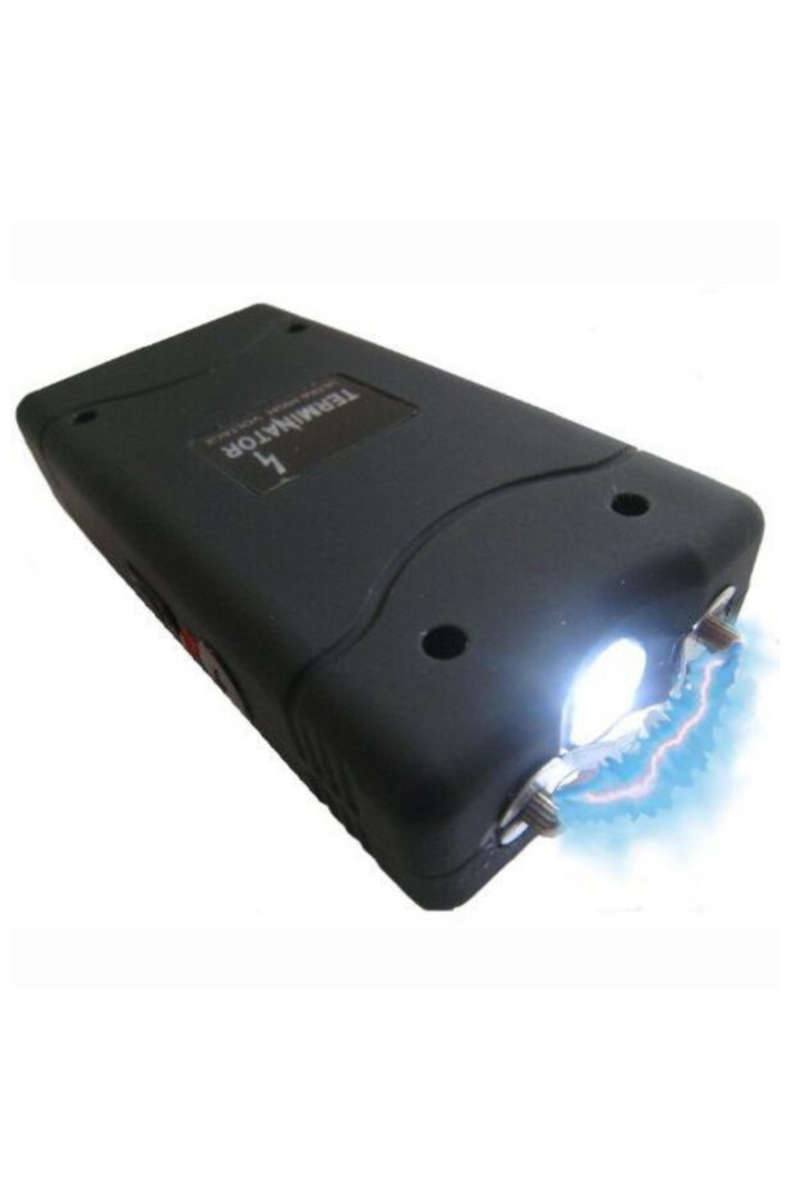 Black Self Defence Flashlight with Electric Shock