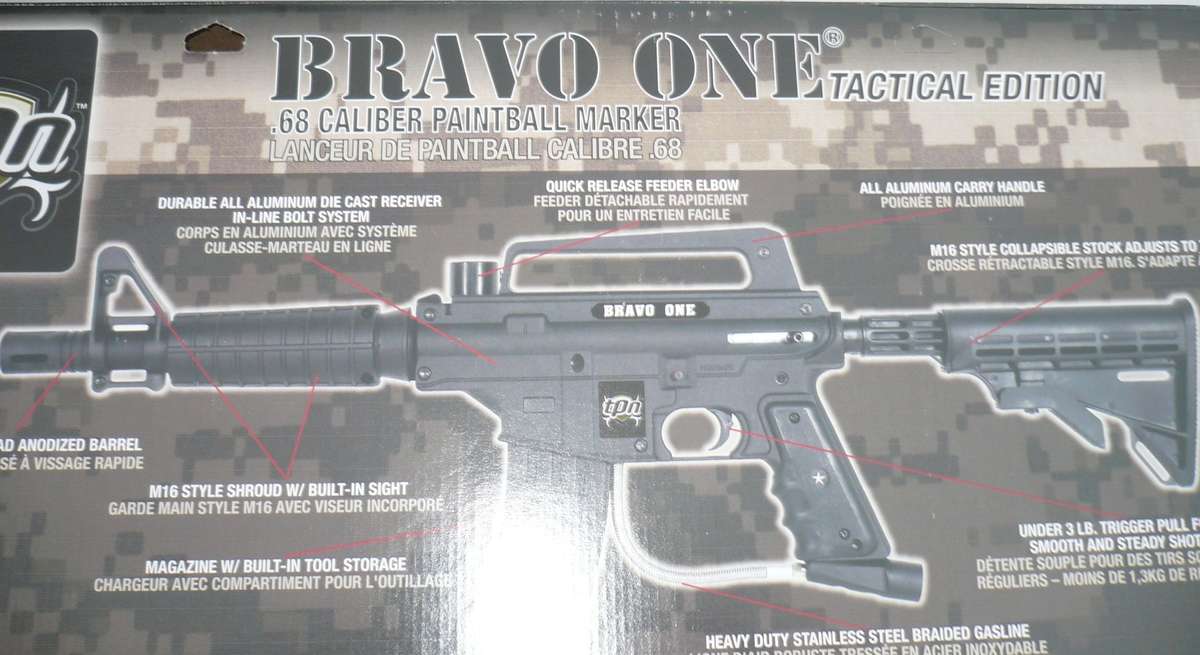 Bravo One Elite Paintball Gun - Black