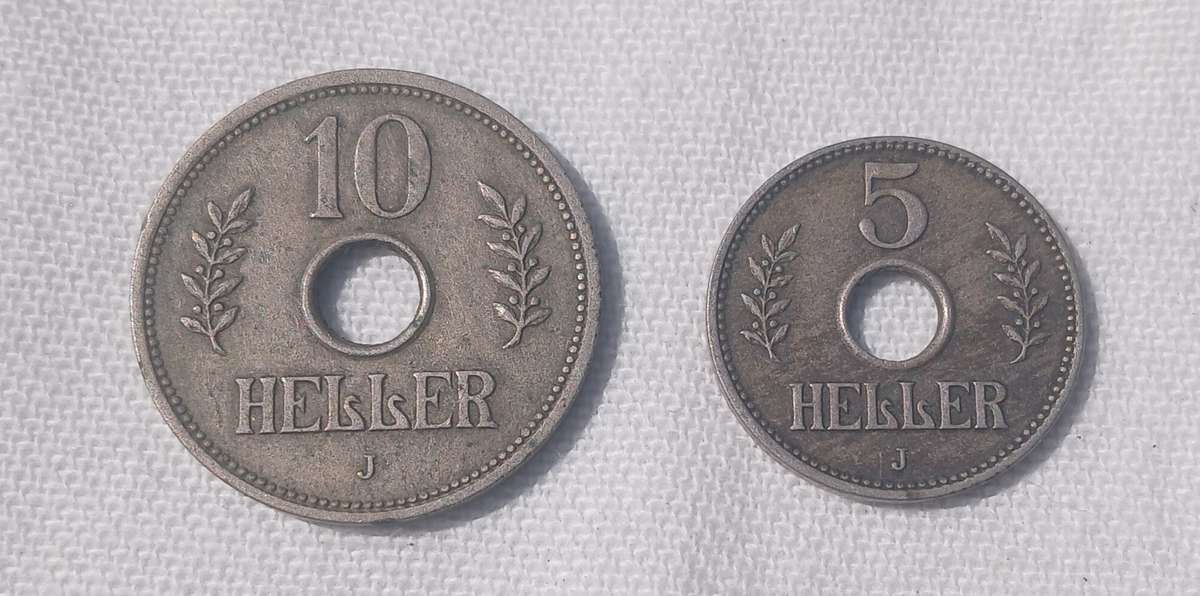 RARE GERMAN EAST AFRICA HELLER COINS