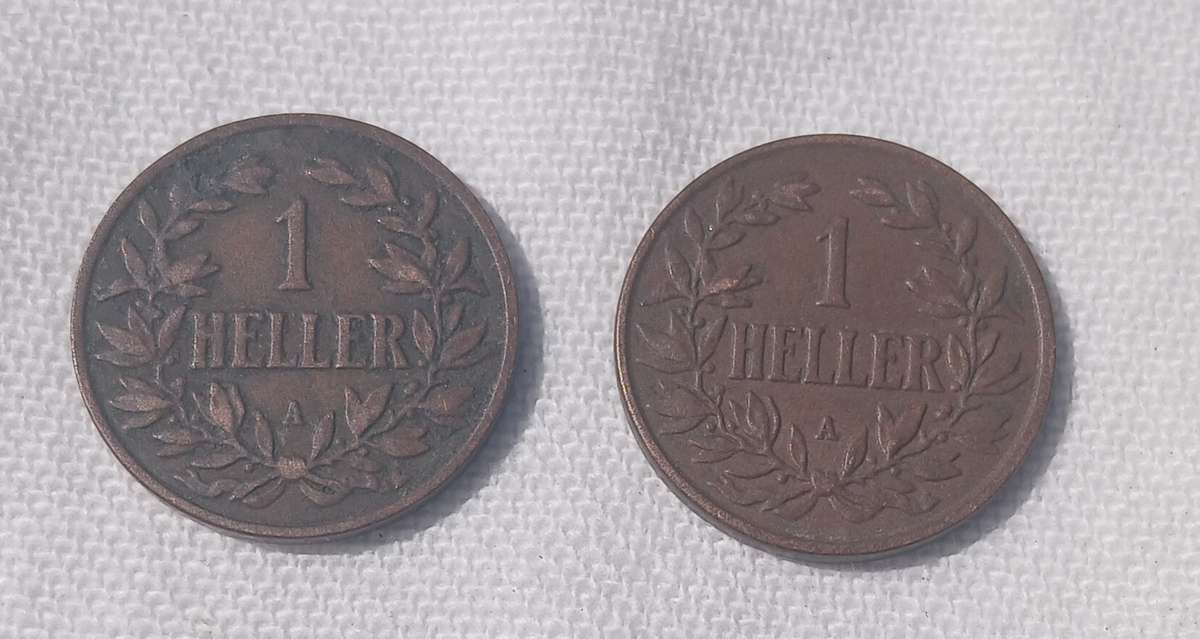 RARE GERMAN EAST AFRICA HELLER COINS