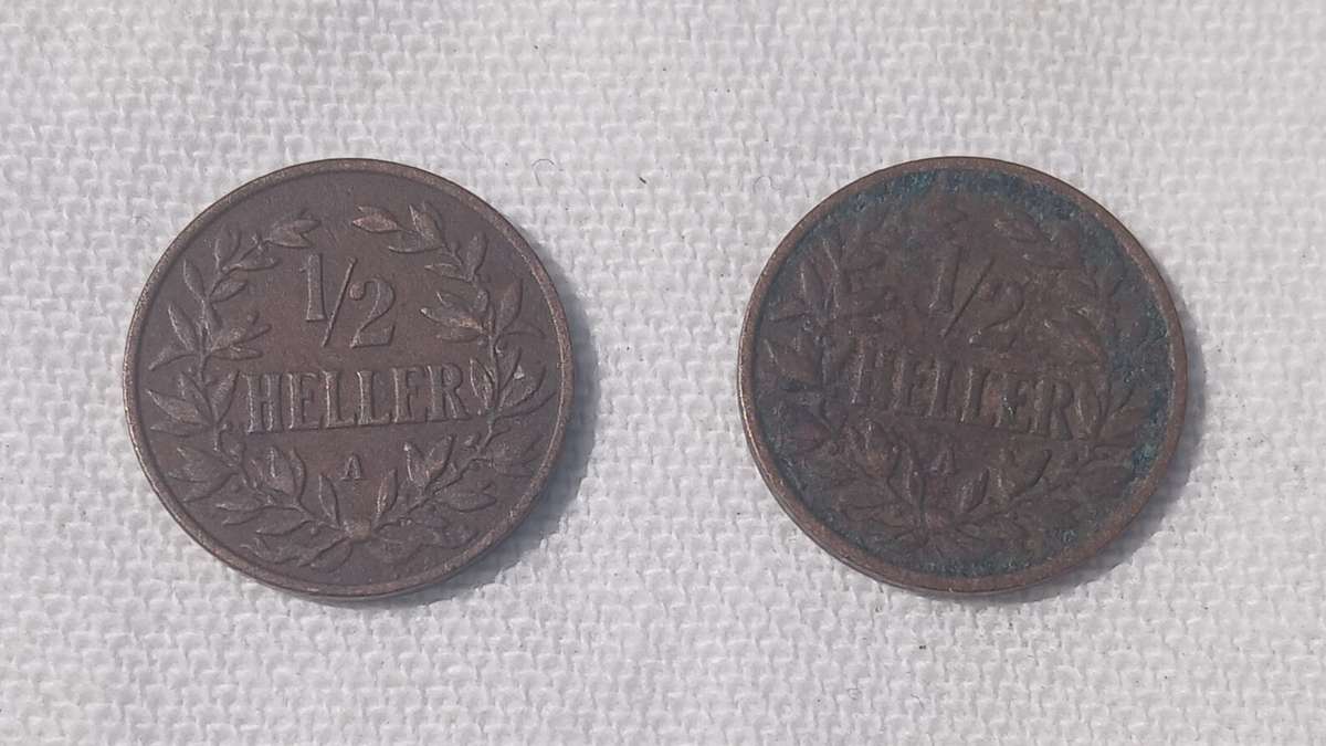 RARE GERMAN EAST AFRICA HELLER COINS