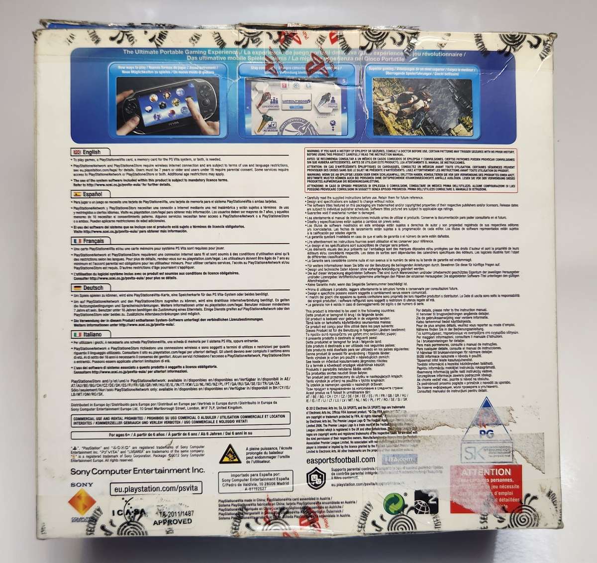 PlayStation Vita (PCH-1004) - FIFA 13 Bundle with Little Big Planet