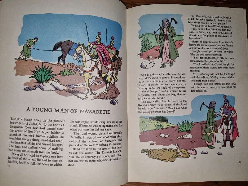 Ben Hur by LEW Wallace - Large Vintage Book