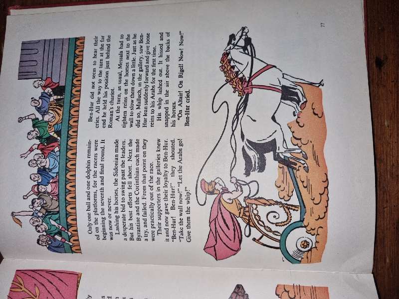 Ben Hur by LEW Wallace - Large Vintage Book