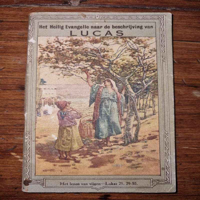 Het Heilig Evangelie naar de beschrijving van Lucas - Klein vintage boekie