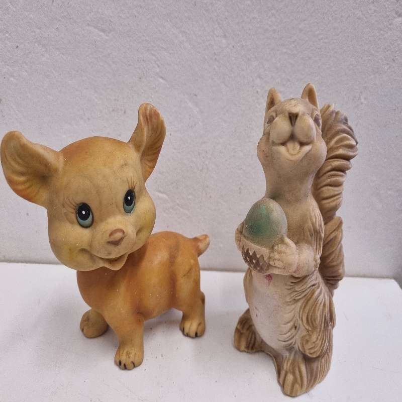 2 x Vintage Squeaky Toys - Does not squeak anymore