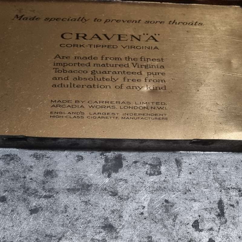 Vintage Craven A Cigarette tin
