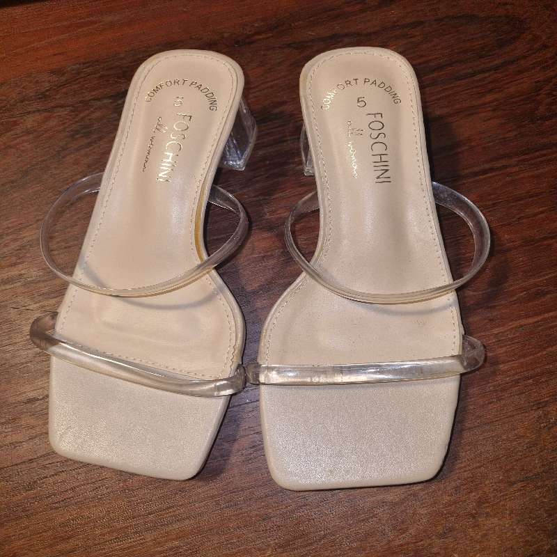 Foschini Sandals with clear heals - Size 5 - Never worn