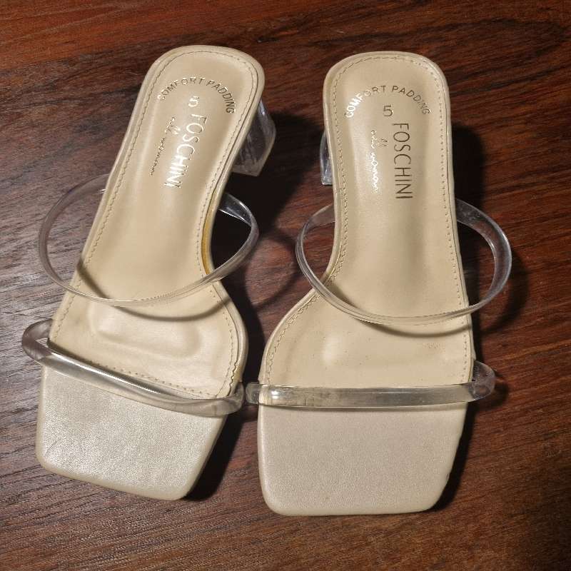 Foschini Sandals with clear heals - Size 5 - Never worn