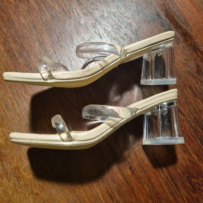 Foschini Sandals with clear heals - Size 5 - Never worn