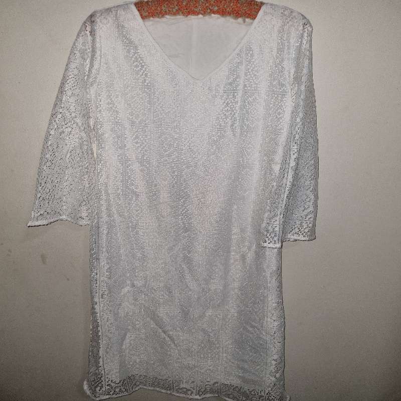 Shein White Lace Dress - Size XL